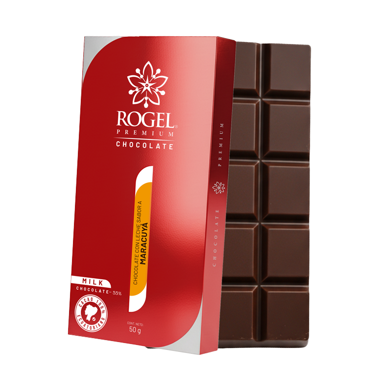 Rogel Premium - Chocolate con leche sabor a maracuyá