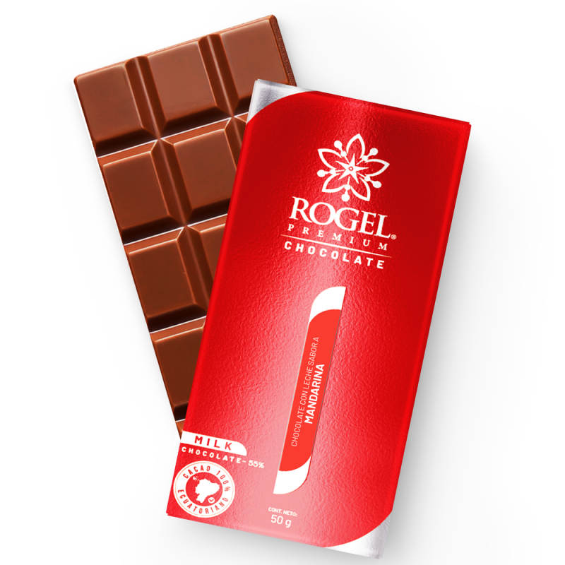 Rogel Premium - Chocolate con leche sabor a mandarina